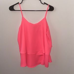 Pink flow tank top